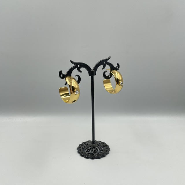 Crystal Hoop Earrings