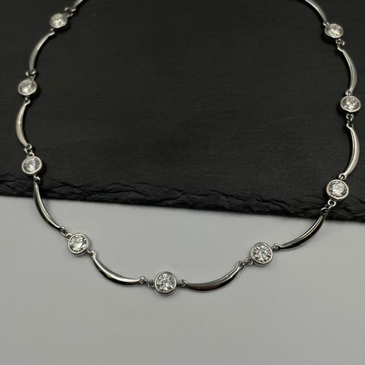 Crystal Wave Necklace