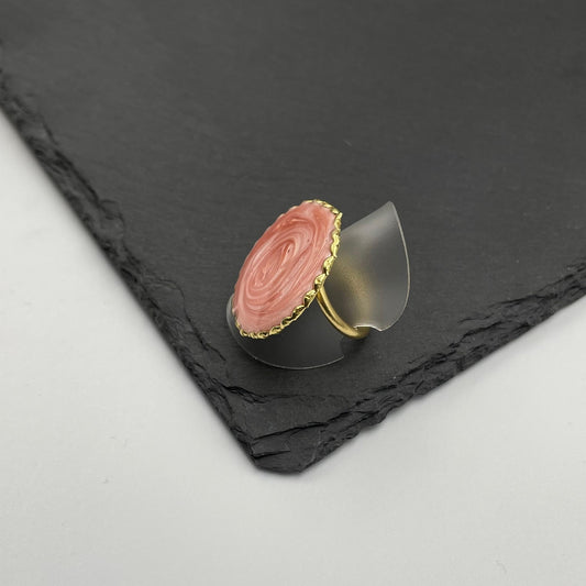 Salmon Glow Ring