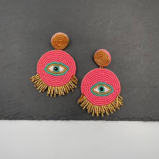 Sol Eye Earrings – Pink