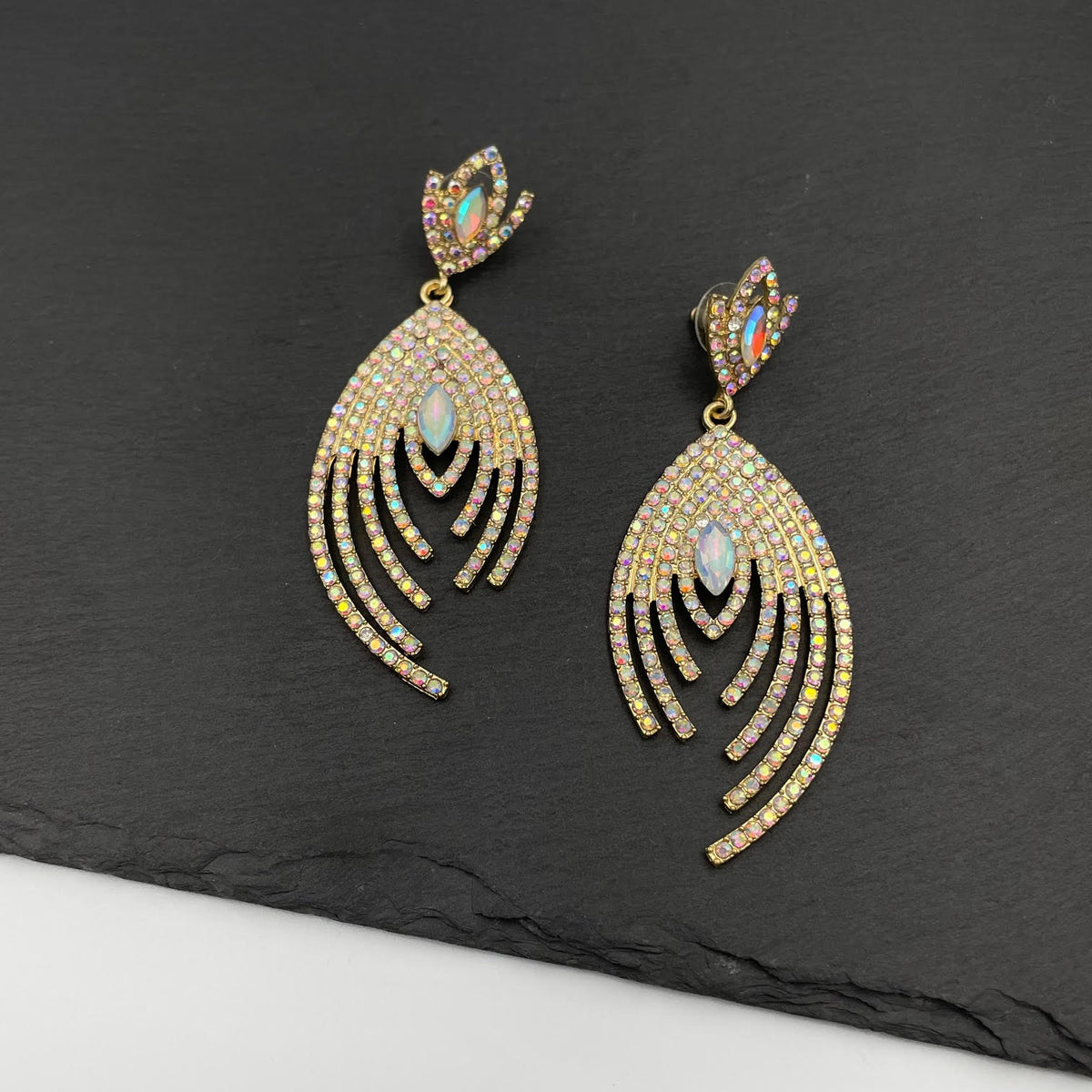 The Crystal Flame Earrings - Γυναικεία Σκουλαρίκια