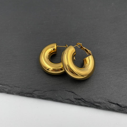 The Golden Loop Earrings - Γυναικεία Σκουλαρίκια