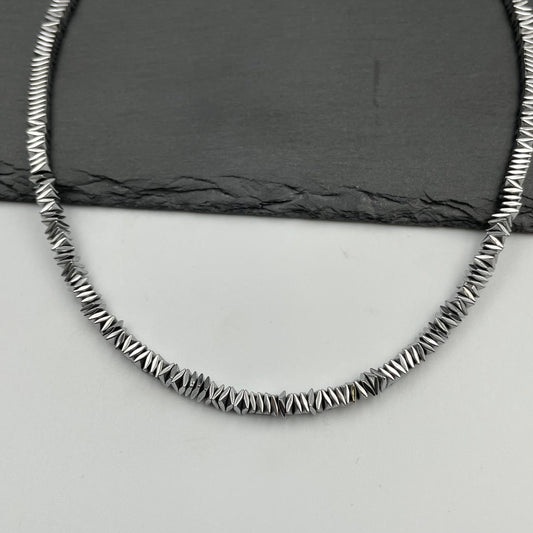 The Silver Hematite Necklace - Γυναικείο Κολιέ