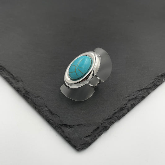 The Turquoise Oval Ring - Γυναικείο Δαχτυλίδι