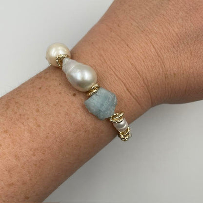 Blue Pearl Bracelet