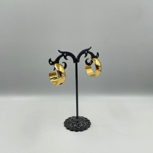 Crystal Hoop Earrings