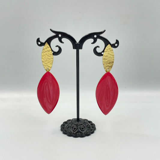 Fuchsia Flame Earrings