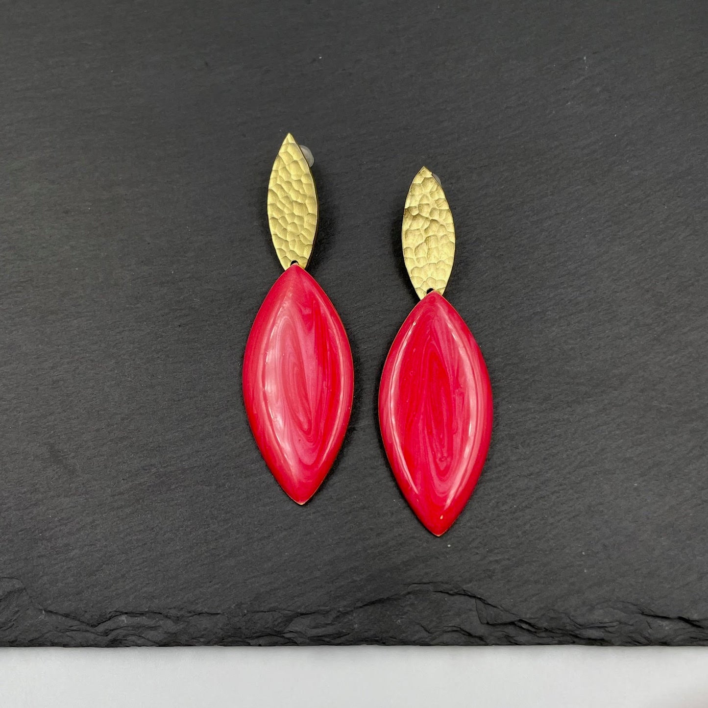 Fuchsia Flame Earrings