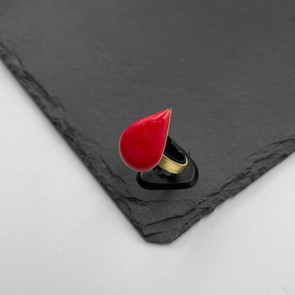 Fuchsia Flame Ring