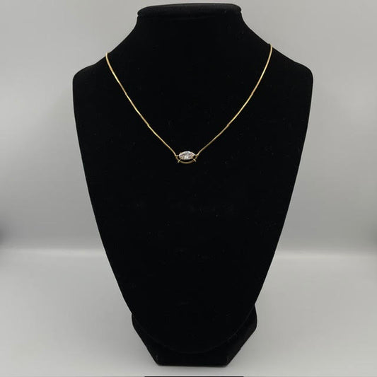 Oval Crystal Necklace