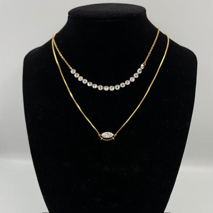 Oval Crystal Necklace