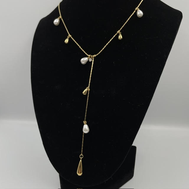 Pearl Tie Necklace