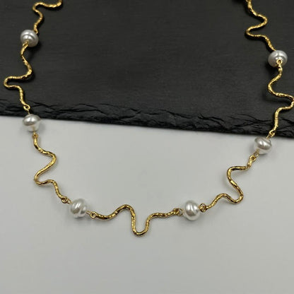 Pearl Wave Necklace