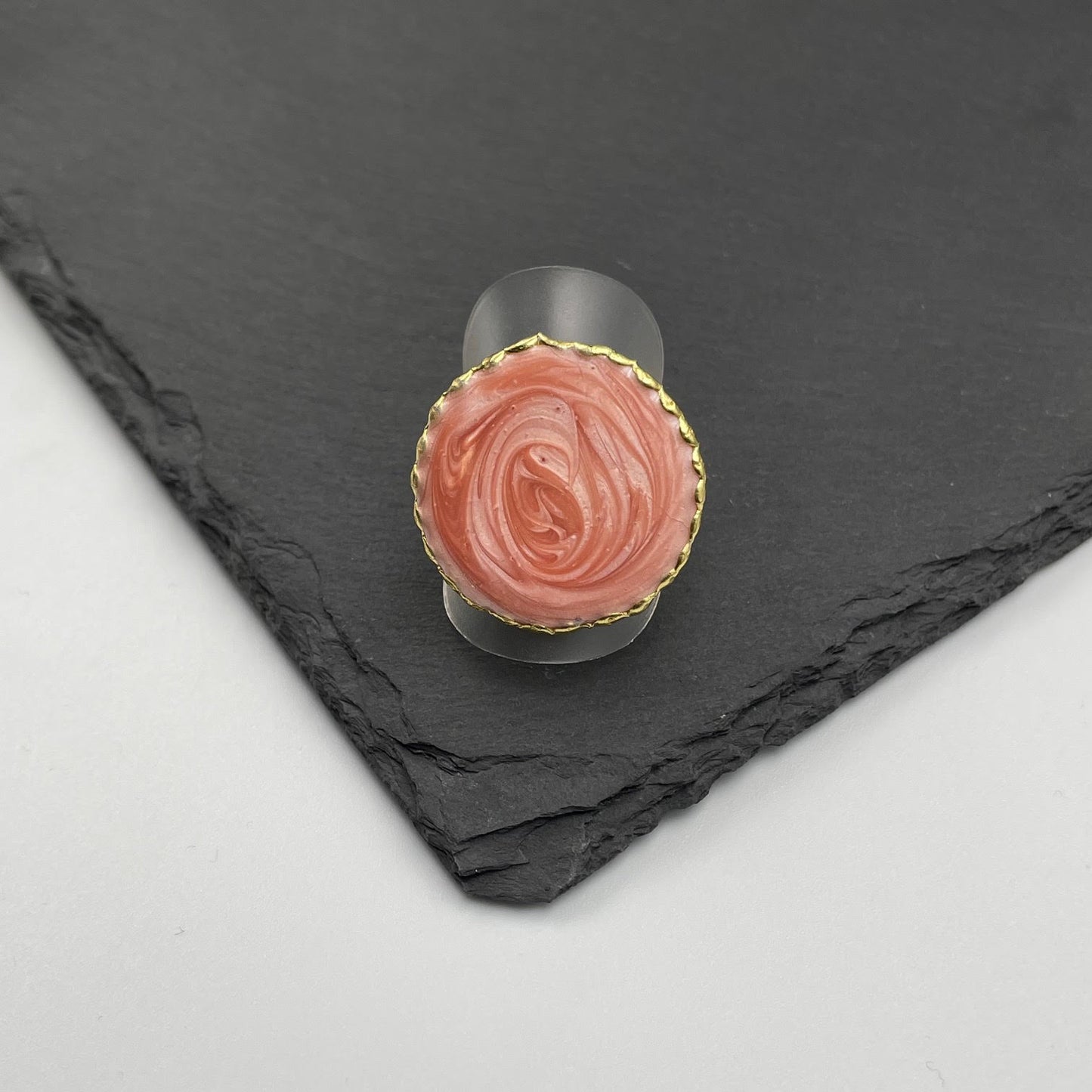Salmon Glow Ring