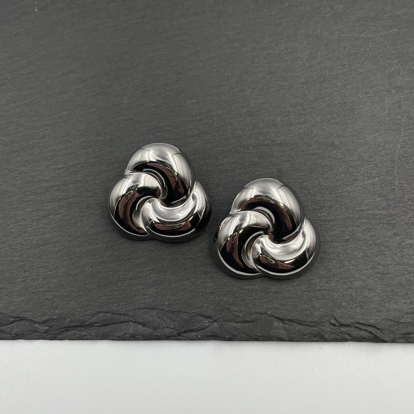 Silver Bond Mini Earrings