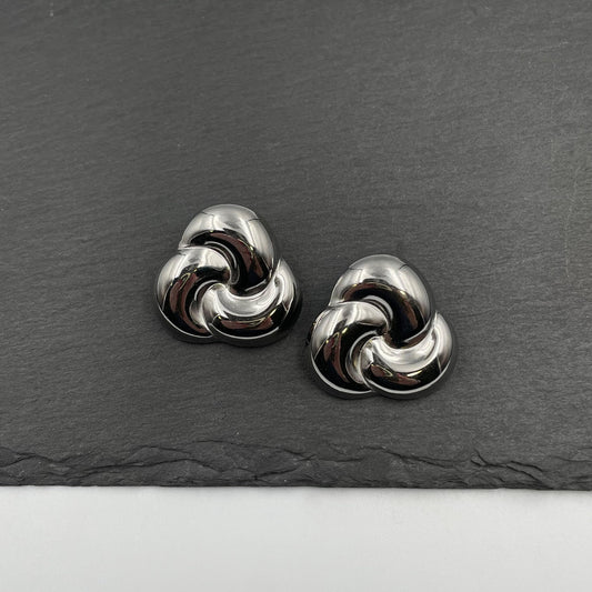 Silver Bond Mini Earrings
