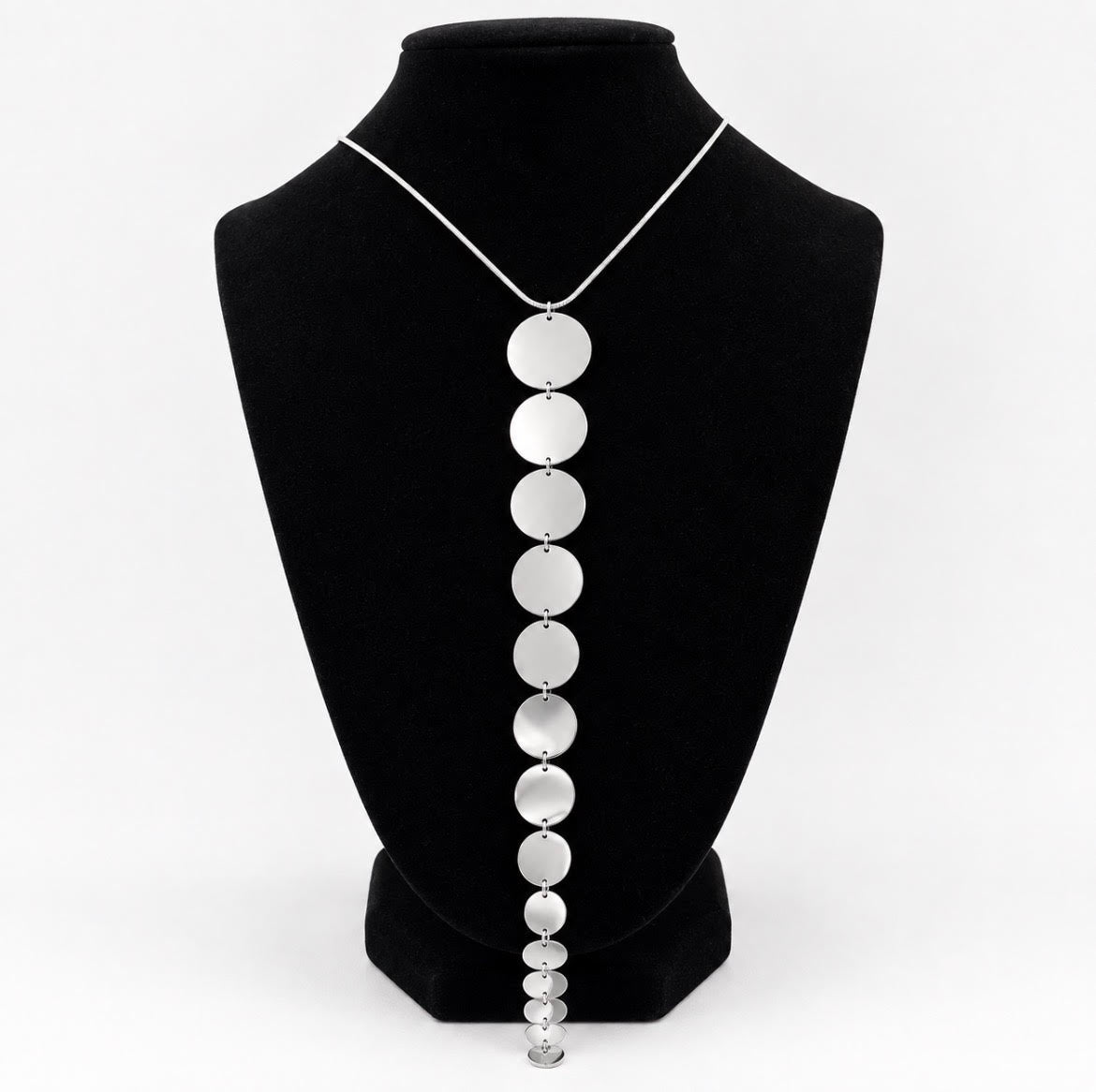 Silver Disc Necklace