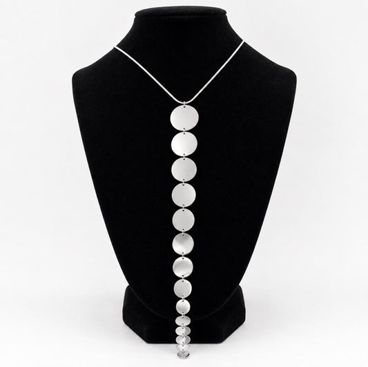 Silver Disc Necklace