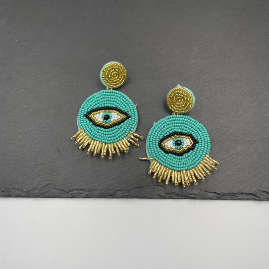 Sol Eye Earrings - Turquoise