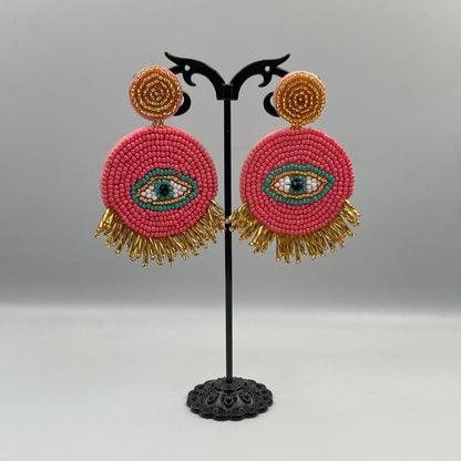 Sol Eye Earrings – Pink