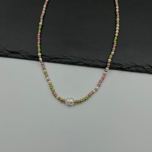 Λεπτομέρεια Dahlia Necklace από ανοξείδωτο ατσάλι
