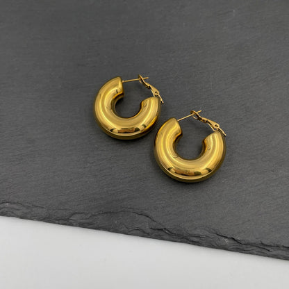 The Golden Loop Earrings - Γυναικεία Σκουλαρίκια