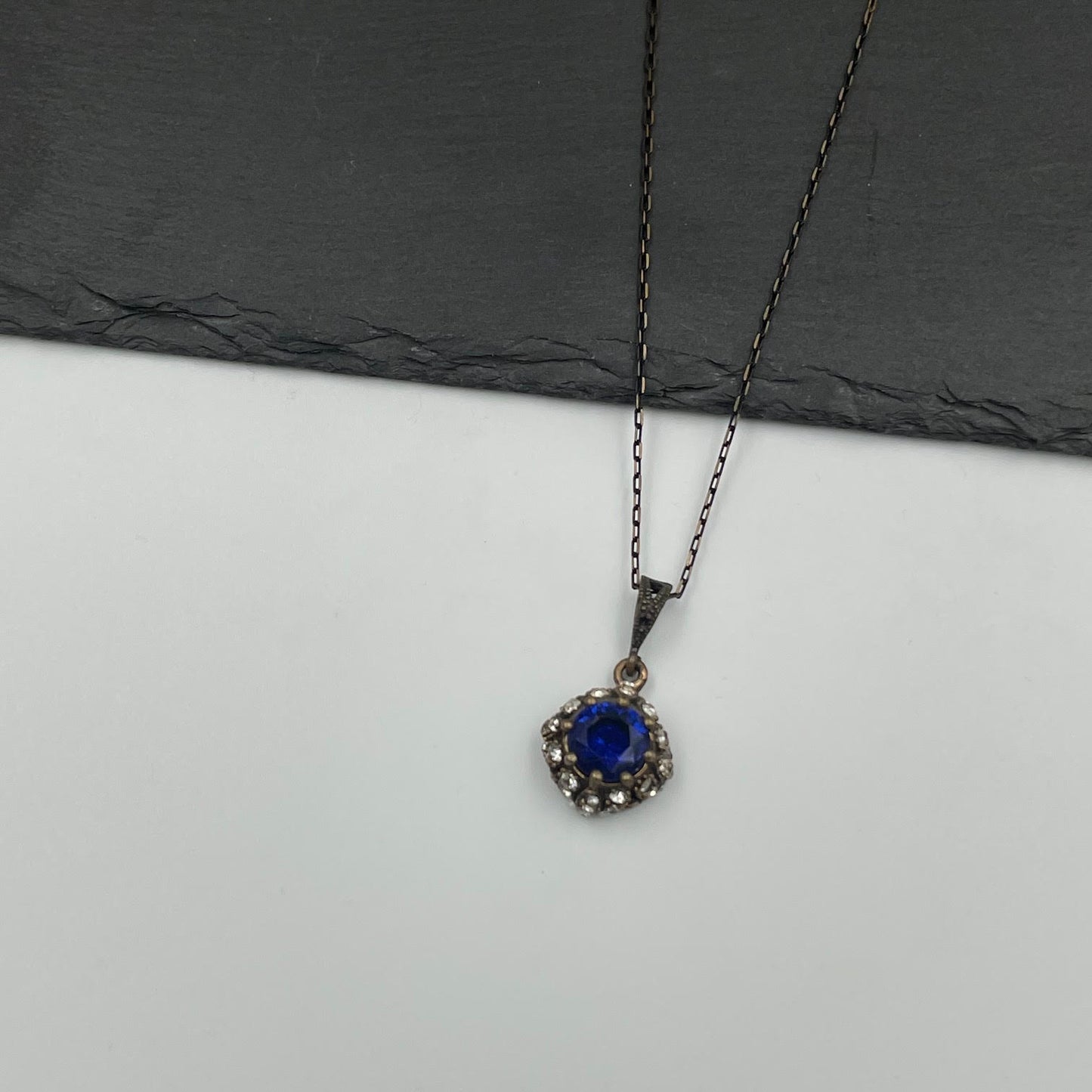 Isabella Necklace - Royal Blue - Ατσάλινο Γυναικείο Κολιέ