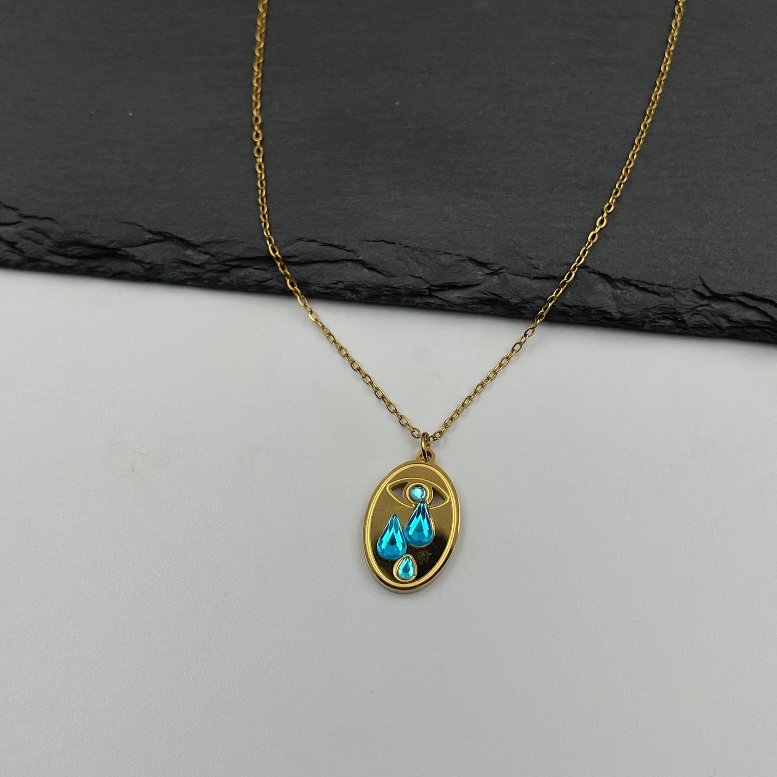 Λεπτομέρεια Livia Necklace από ανοξείδωτο ατσάλι