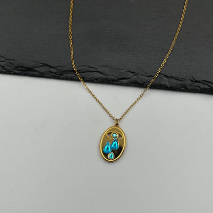 Λεπτομέρεια Livia Necklace από ανοξείδωτο ατσάλι