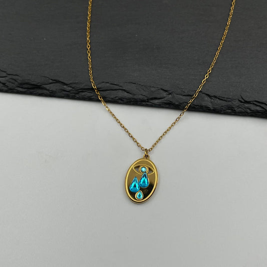 Λεπτομέρεια Livia Necklace από ανοξείδωτο ατσάλι