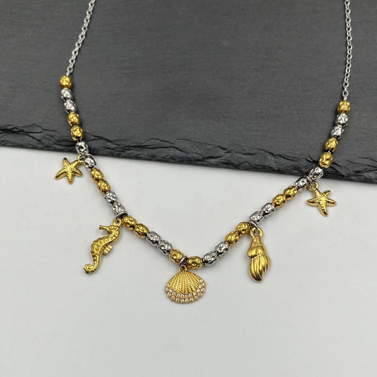 Λεπτομέρεια Luciana Necklace από ανοξείδωτο ατσάλι