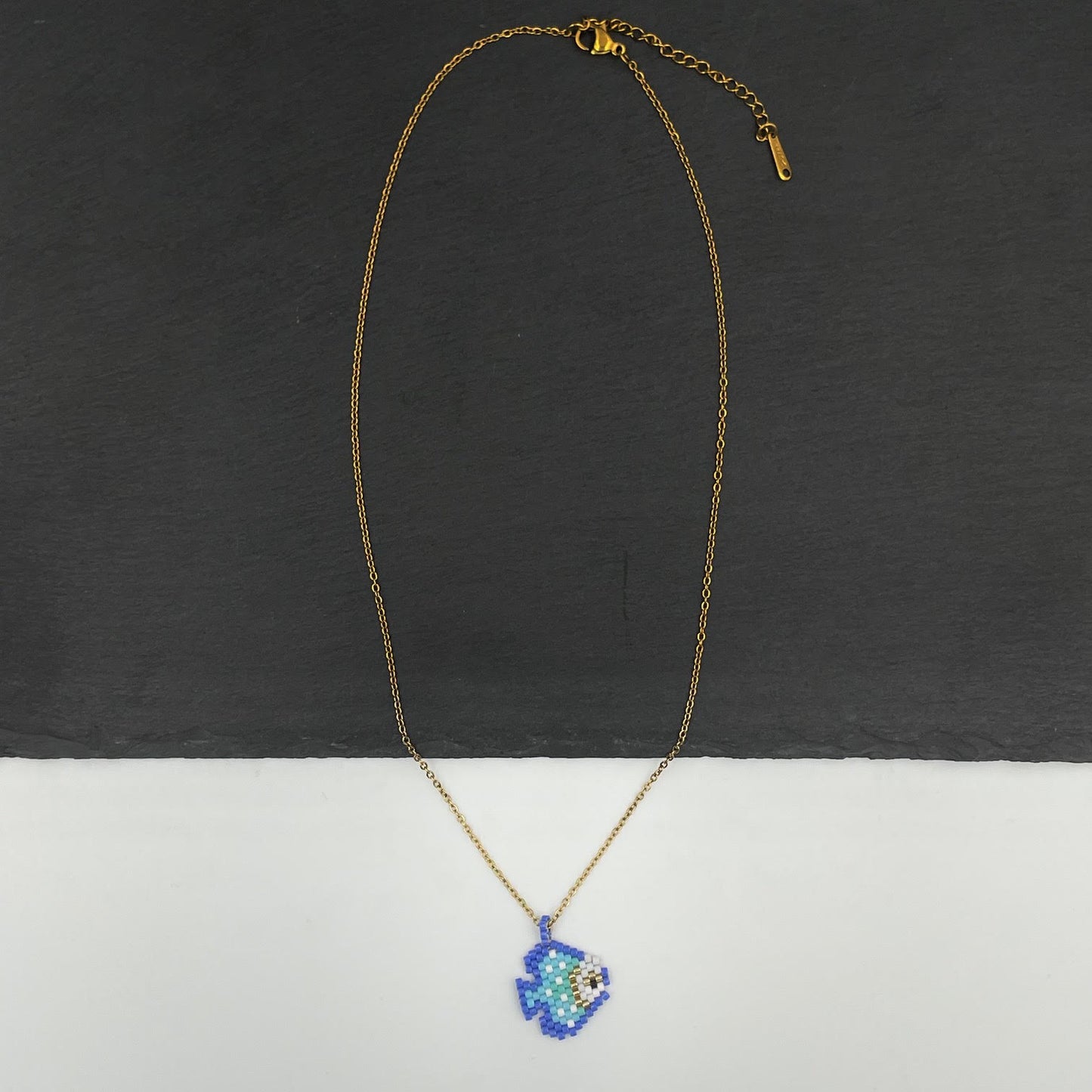 Mare Amore Necklace - Blue Fish - Ατσάλινο Γυναικείο Κολιέ