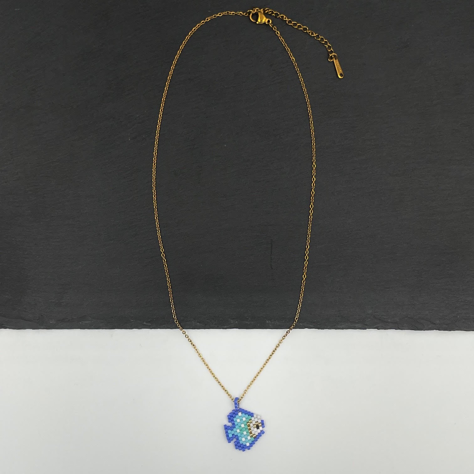 Mare Amore Necklace - Blue Fish - Ατσάλινο Γυναικείο Κολιέ